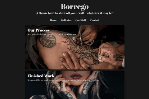 Preview the Borrego theme